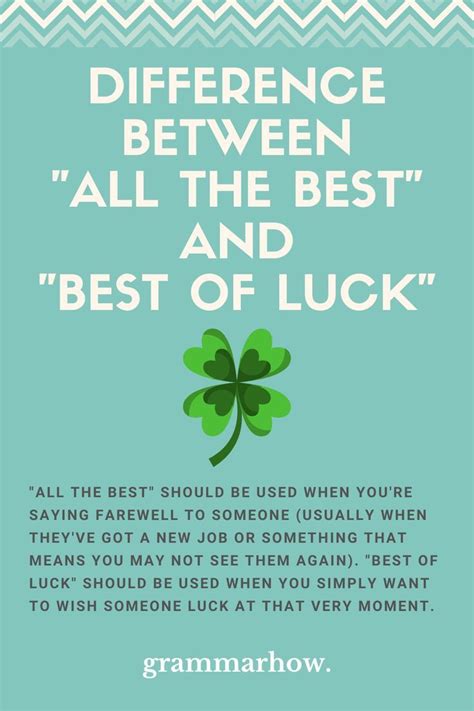 best of luck meaning|BEST OF LUCK .